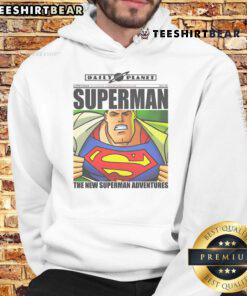 Alt Text: Awesome Superman hoodie featuring vibrant graphics from The New Superman Adventures series.