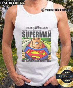 Awesome Superman tank top featuring The New Superman Adventures design, perfect for fans and casual wear.