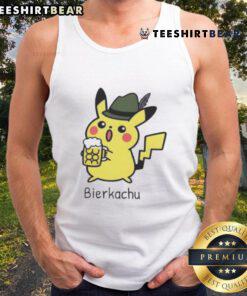 Alt Text: Adorable Cute Bierkachu Pikachu beer tank top featuring a playful Pikachu design perfect for summer fun.