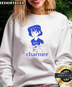 Alt Text: Cute Charmer Anime Girl Meme Sweatshirt featuring a vibrant graphic of a charming anime character in a playful pose.