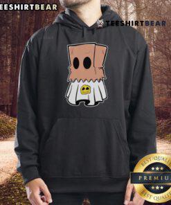 Adorable Cute Ghost Halloween Hoodie featuring a friendly ghost design, perfect for festive fall celebrations.