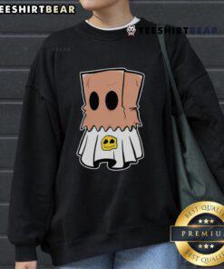 Cute ghost Halloween sweatshirt featuring a playful ghost design, perfect for festive fall fashion and Halloween celebrations.