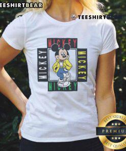 Vintage 80s Cute Mickey Mouse ladies tee featuring a playful design perfect for Disney fans and retro fashion lovers.