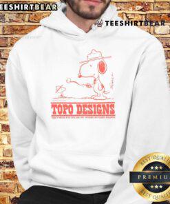 Cute Snoopy Topo Designs X TSPTR hoodie featuring vibrant outdoor-themed graphics, perfect for outdoor adventures.