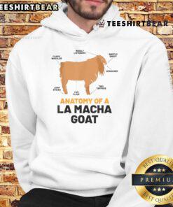 Funny Anatomy of a La Macha Goat Hoodie featuring a playful design of goat anatomy for animal lovers and hoodie enthusiasts.