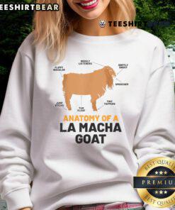 Funny Anatomy of a La Macha Goat Sweatshirt featuring a humorous goat design, perfect for animal lovers and quirky fashion.
