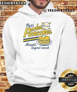 Funny baseball pancakes on a plate, paired with a vintage hoodie, perfect for sports lovers and foodies alike.