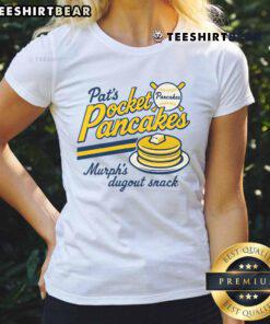 Funny baseball pancakes for vintage ladies tee, combining sports and humor in a delicious breakfast treat.