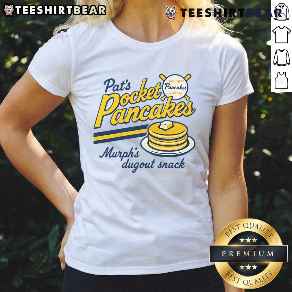 Funny baseball pancakes for vintage ladies tee, combining sports and humor in a delicious breakfast treat.