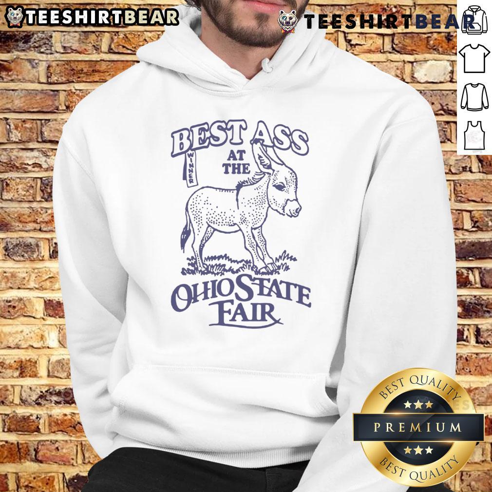 Funny Best Ass at the Ohio State Fair Hoodie featuring playful text and vibrant colors, perfect for fairgoers and humor lovers.