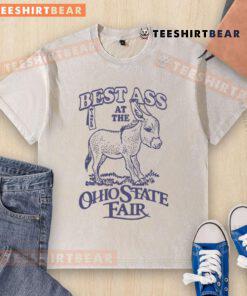 Funny Best Ass at the Ohio State Fair washed t-shirt featuring a humorous graphic design for fairgoers.