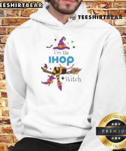 Alt Text: Funny I'm the IHOP Witch Halloween hoodie featuring a playful design perfect for spooky season celebrations.