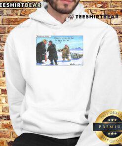 Funny hoodie featuring 'Meanwhile in Alaska' design with over 100 words for 'no' about Trump and Putin.