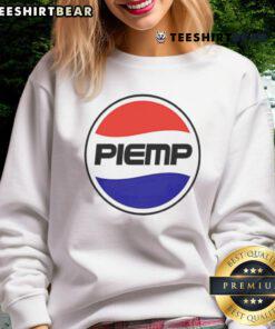 Funny Piemp logo parody of the Pepsi logo on a stylish sweatshirt, perfect for unique fashion lovers.