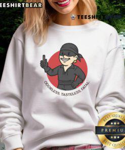 Funny Princess Bride Dread Pirate Roberts Poison Cup sweatshirt featuring iconic movie quote and whimsical design.