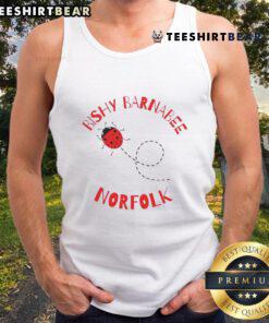Good Bishy Barnabee Norfolk orange beetle tank top featuring vibrant beetle design on a stylish casual wear.