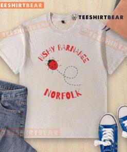 Good Bishy Barnabee Norfolk Orange Beetle washed t-shirt featuring a vibrant beetle design on soft fabric.