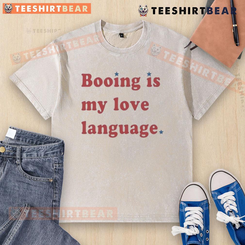 Good Booing Is My Love Language Phillies washed t-shirt featuring a stylish design for passionate Phillies fans.