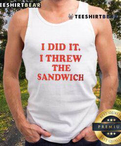 Good I Did It I Threw The Sandwich tank top design featuring playful graphics and vibrant colors for casual wear.