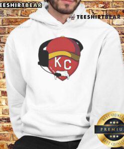 Good KC Mustache Heart Red Kansas City Chiefs Hoodie featuring a stylish design for fans of the Chiefs.