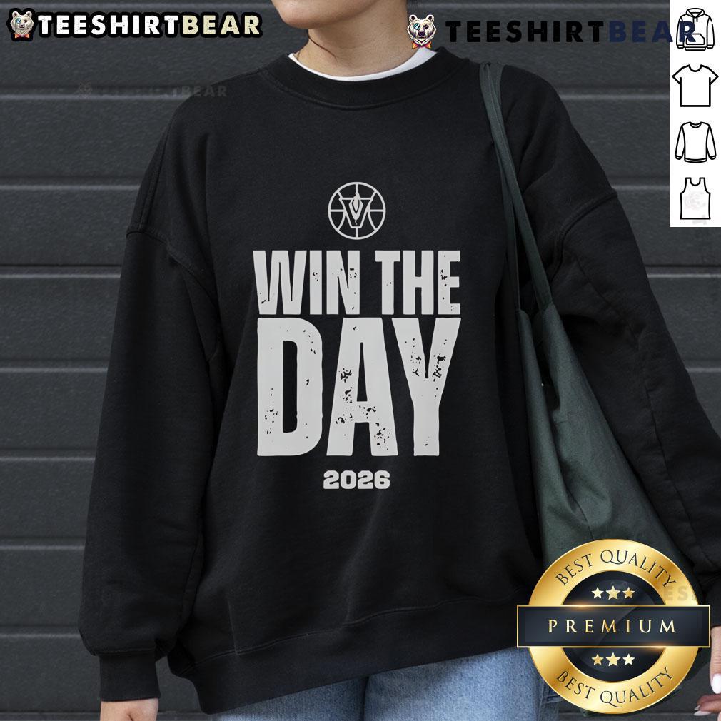 Alt Text: Good Vandegrift Win The Day 2026 Sweatshirt featuring bold graphics and a comfortable fit, perfect for fans.
