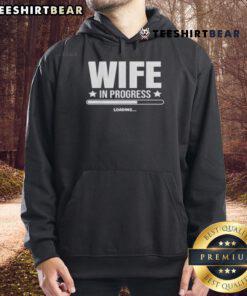 Good Wife In Progress Loading Hoodie featuring a playful design perfect for casual wear and witty fashion lovers.