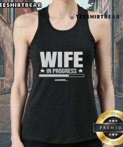 Good Wife In Progress Loading Tank Top featuring a playful loading graphic, perfect for casual wear and gifts.