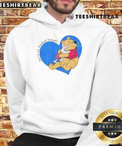 Alt Text: Happy Pooh and Piglet You're My Bestest Friend hoodie, perfect for fans of Winnie the Pooh and adorable friendship gifts.