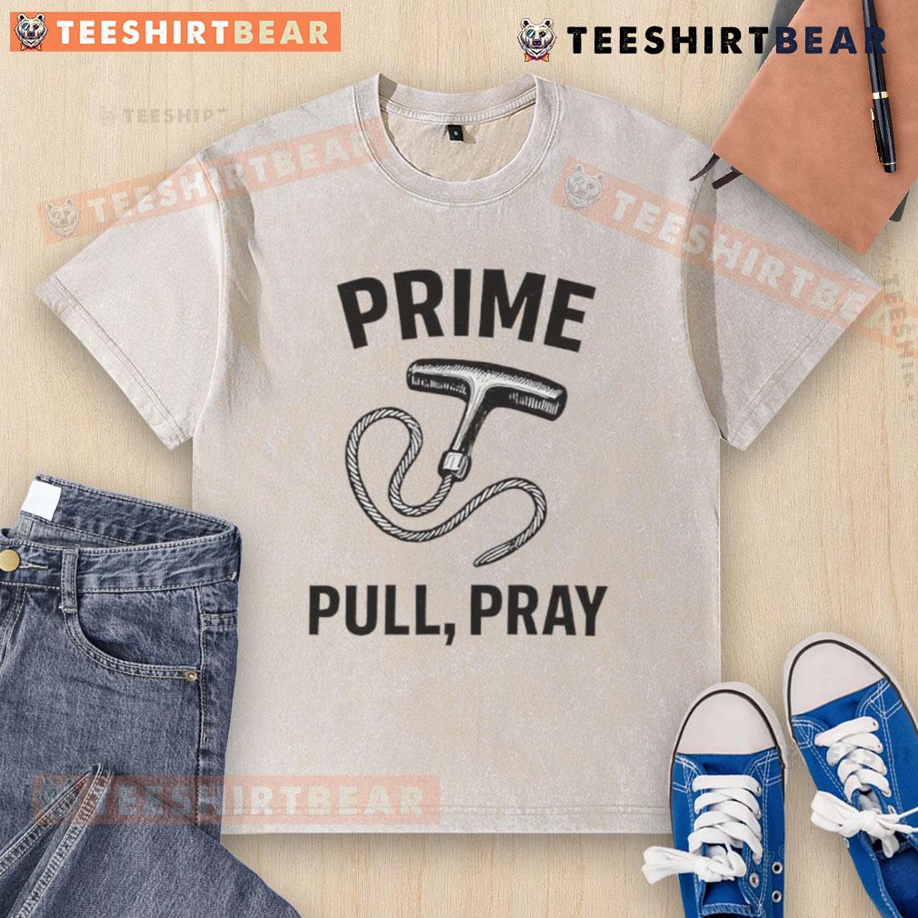 Happy Prime Pull Pray Washed T-Shirt in vibrant colors, showcasing a relaxed fit and stylish design for casual wear.