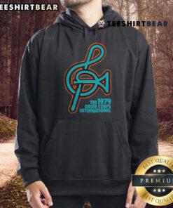 Happy The 1979 Drum Corps International New Hoodie in vibrant colors, perfect for fans and collectors of drum corps merchandise.