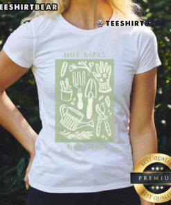 Hot girls in cottagecore style gardening, showcasing plant love in a vibrant garden setting. Perfect tee for plant lovers.