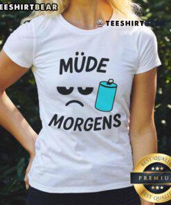 Nice Mude Morgens Ladies Tee featuring a vibrant design and comfortable fit, perfect for casual wear.