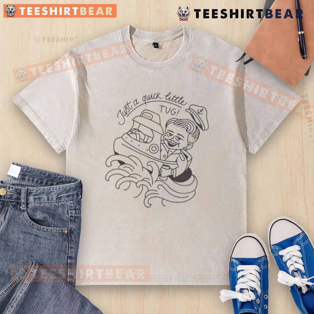Rusty van at a ranch with a casual Tugski logo washed t-shirt, perfect for laid-back outdoor adventures.
