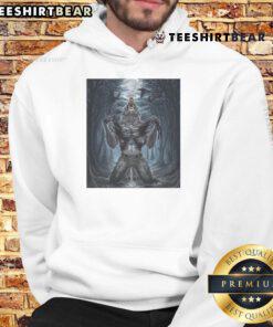 Alt Text: Halloween character graphic hoodie featuring a fierce wolf ripping design, perfect for horror-themed outfits.