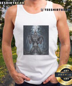 Alt Text: Nice wolf ripping Halloween character graphic tank top for horror fans, perfect for spooky season style.