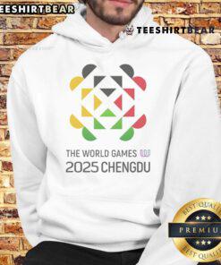 Official 2025 The World Games Chengdu hoodie featuring logo and vibrant design, perfect for fans and athletes.