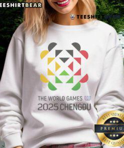 Alt Text: Official 2025 The World Games Chengdu sweatshirt featuring the event logo and vibrant design for fans and athletes.