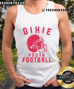 Vintage Dixie Youth Football tank top design featuring classic graphics and comfortable fit for sports enthusiasts.