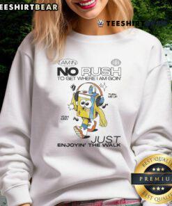 Cozy Wituka sweatshirt with 'I Am In No Rush' text, perfect for casual walks and stylish comfort.
