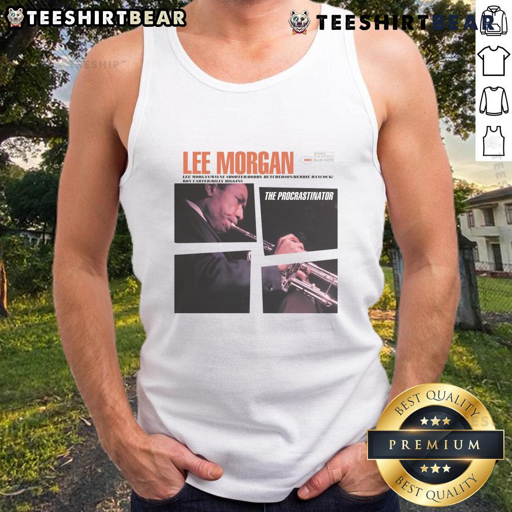Lee Morgan The Procrastinator album cover tank top featuring vibrant design and iconic jazz artwork.