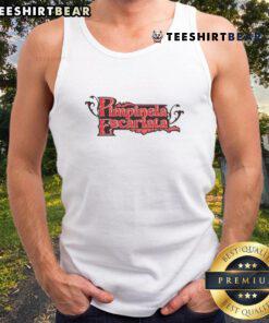 Official Pimpinela Escarlata Aaa Superstar logo tank top featuring vibrant design and bold colors for wrestling fans.