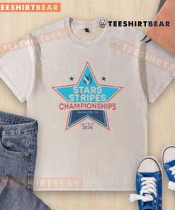 Official Stars & Stripes Championships washed t-shirt from Sevierville, TN, July 10-12, 2025.