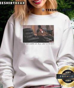 Chandler Bing sweatshirt from 'The One Where We All Lost a Friend' featuring a stylish design for fans of Friends series.