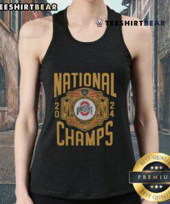 Official WWE x Ohio State National Champs 2024 tank top featuring bold graphics for fans and athletes.