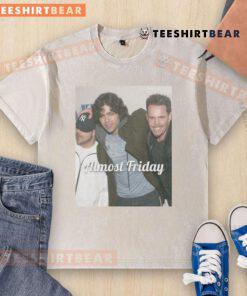 Official Young Entourage Almost Friday washed t-shirt featuring a relaxed fit and trendy design for casual style.