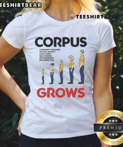Original Show Me The Body Corpus Grows Ladies Tee featuring a stylish graphic design, perfect for music fans and casual wear.