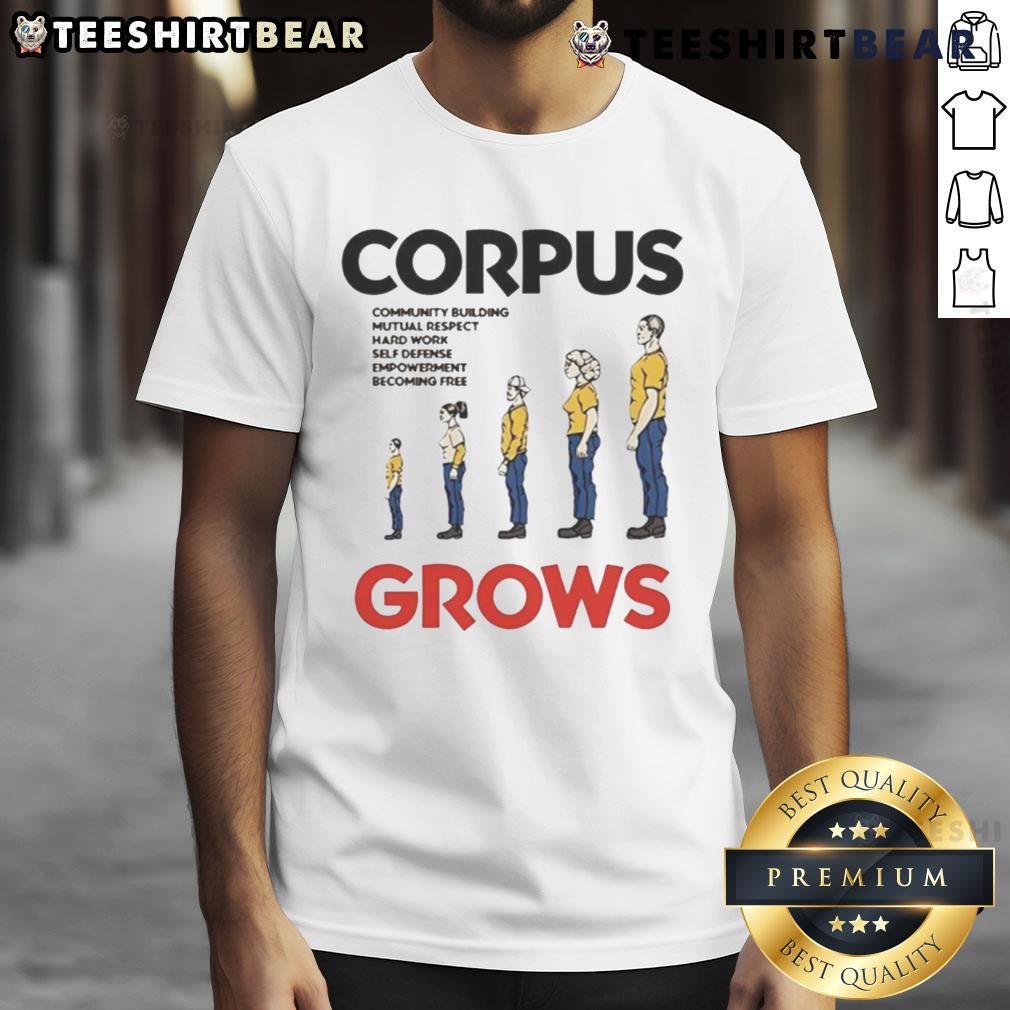 Original Show Me The Body Corpus Grows T-Shirt featuring bold graphics and a trendy design for music fans.