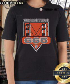Original Teamsters Local 665 ladies tee featuring a stylish design for union supporters and workers.
