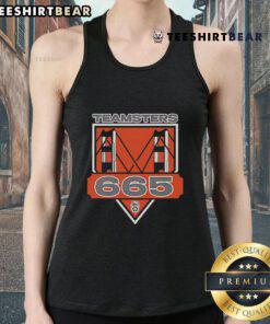 Original Teamsters Local 665 tank top featuring bold logo design for union pride and stylish comfort.