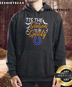Alt Text: Original Tis The Season To Be Spooky Indianapolis Colts Hoodie featuring festive Halloween design and team colors.